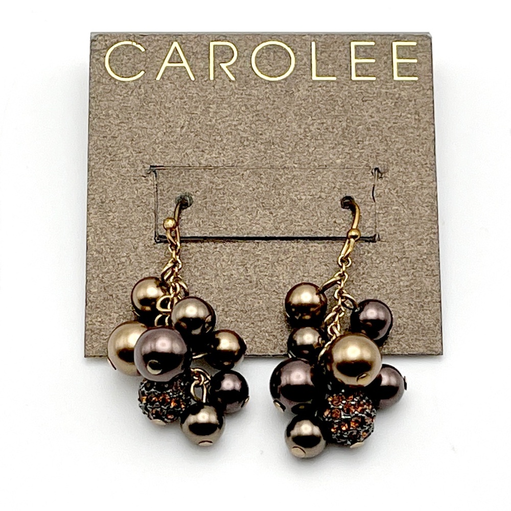 Vintage CAROLEE Faux Pearl Earrings